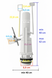 Kit mecanism evacuare, Cersanit, Target, K99-0153, versiune veche