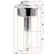 Buton de actionare optima pentru rezervor Compact Cersanit 3/6L k99-0082