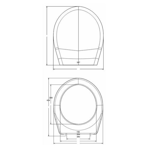 Capac WC din termoplast, Kolo Idol 10131000